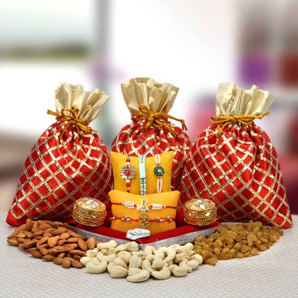 Buy LuvIt Goodies Chocolates Assorted Gift Pack With 2 Beautiful Rakhi | Raksha  Bandhan Special Combo Gift Set | Rakhi for Brother | Rakhi Gift pack | Pack  of 2 - 148.5g